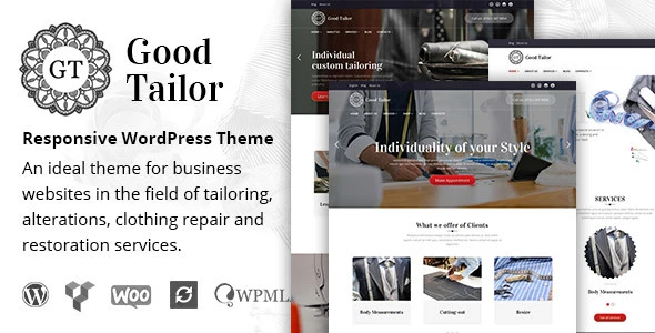 Good Tailor – Fashion & Tailoring Services WordPress Theme